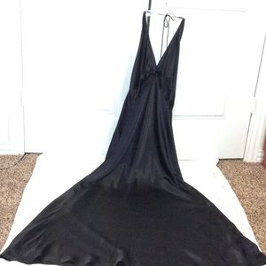Silk slip evening dress