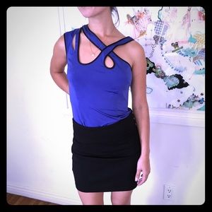 Jay Godfrey royal blue/slightly periwinkle tank
