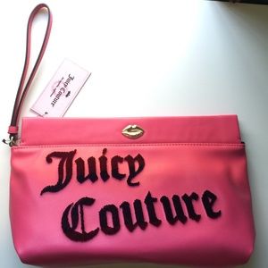 Juicy Couture Hot Pink Novelty Clutch
