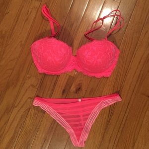 PINK bra and panties