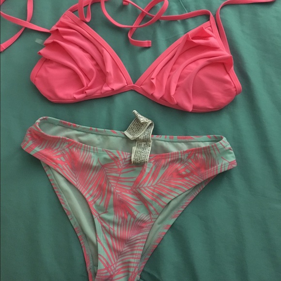 forever 21 pink bikini 2 pieces swimwear