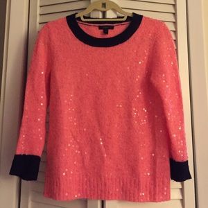 Fun and pretty pink sweater from J.Crew