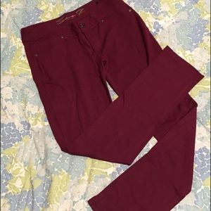 Seven Burgundy Jeggings
