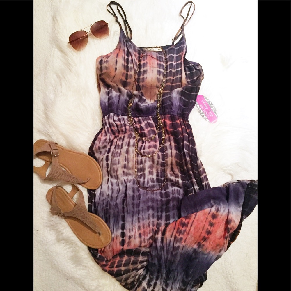 🆑 Tie Dye Print Maxi dress