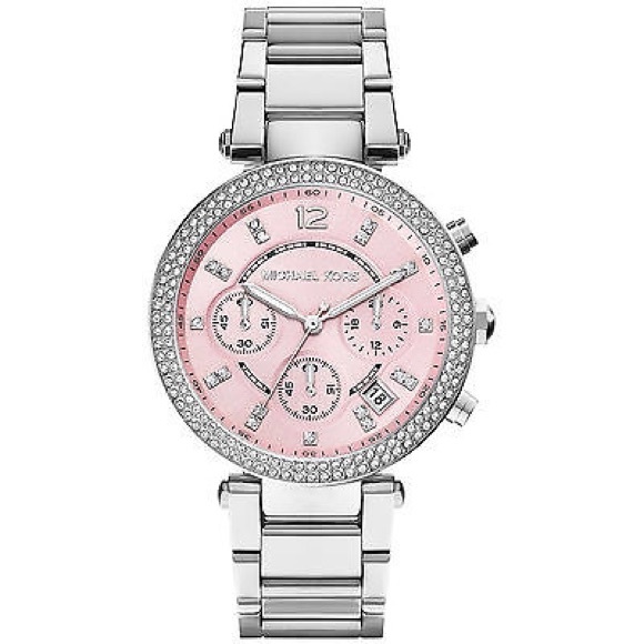Pink and Silver Michael Kors Watch