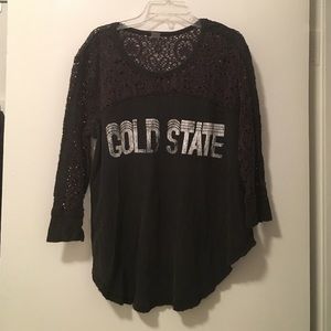 We The Free x Free People "Gold State" Lace Raglan