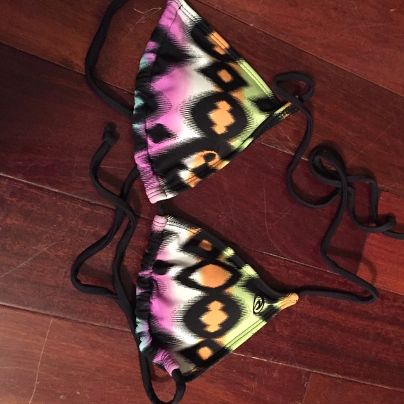 Tribal Print Rip Curl String Bikini - Picture 3 of 3