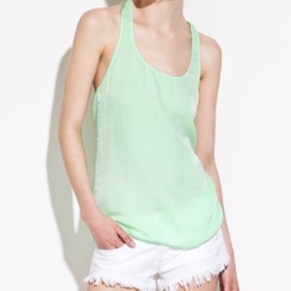 Zara Mint Green Racerback Top - Picture 5 of 5
