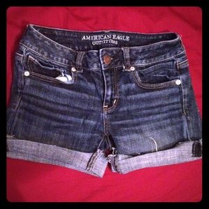 American Eagle Outfitters Size 4 Midi Jean Shorts