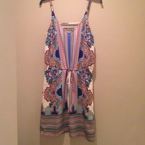 Strappy drawstring summer dress