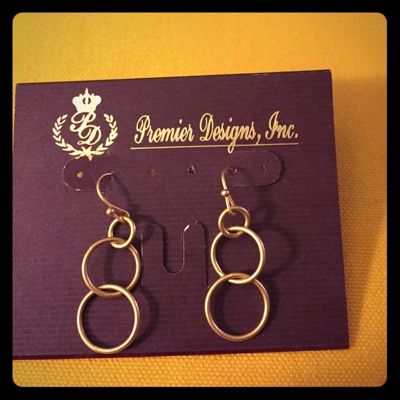 Gold toned earrings