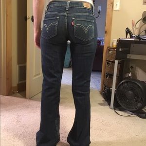 Denim flare jeans