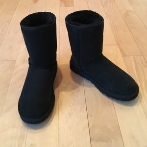 Ugg Shearling Black Ankle-Length Boots