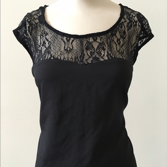 Forever 21 Lacey Black Top