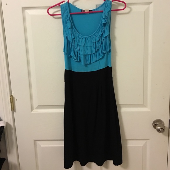 Teal/Black dress