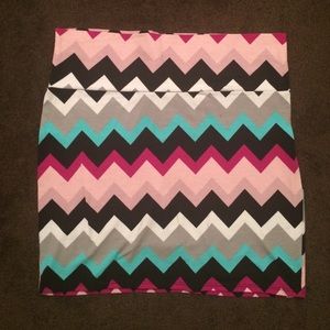 Chevron Body-con Skirt