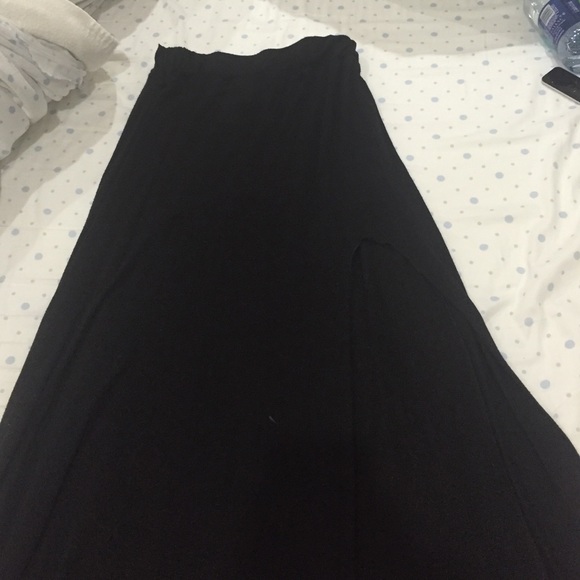 Black maxi skirt