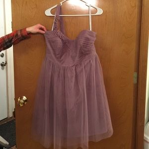 Alfred Angelo one shoulder wisteria dress