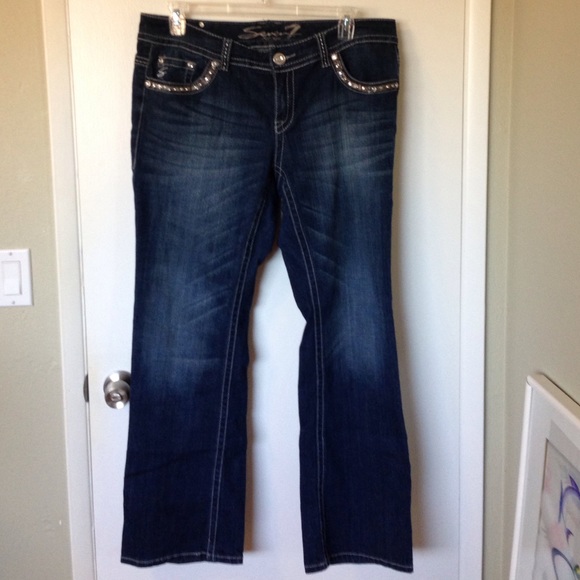 Seven7 Bootcut Bling Jeans 16