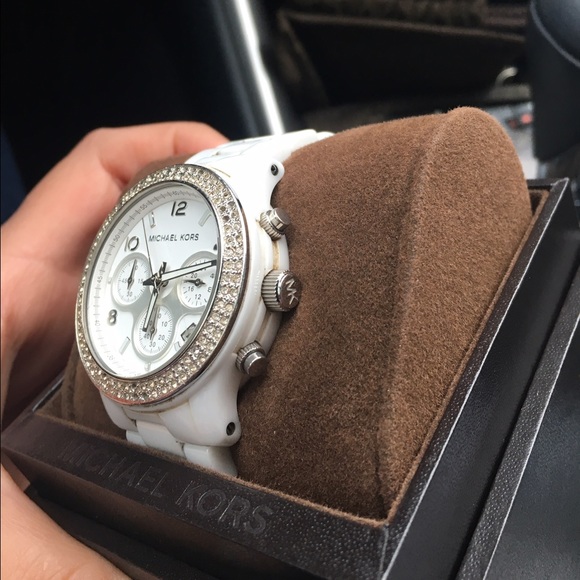 MIchael Kors ceramic watch *white