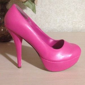 Hot Pink Platform Heels