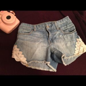 Ralph Lauren Denim/Lace Shorts