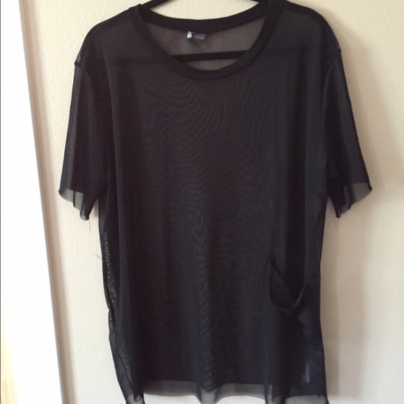 ❌! SOLD !❌ Oversized black mesh tee - Picture 1 of 1