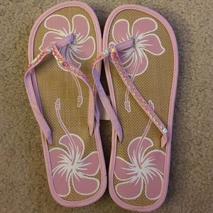 Pink flip flops