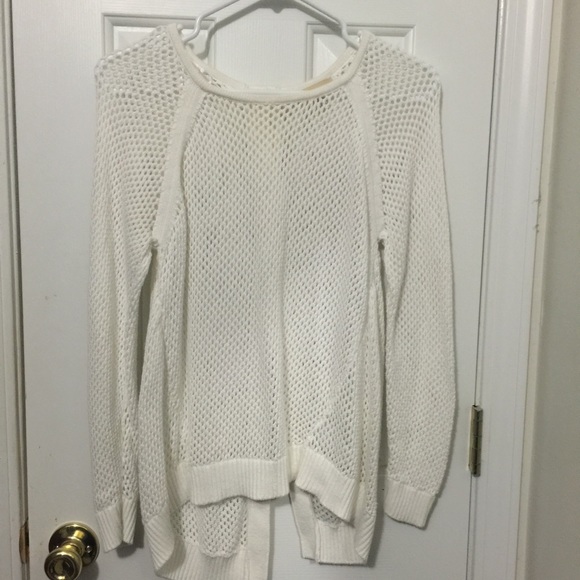 sweater with button back