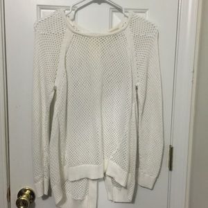 sweater with button back