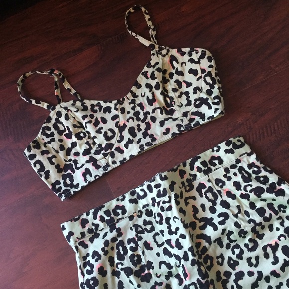 Forever 21 Leopard Print Co-ord Set