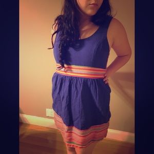 $ Negotiable Staring At Stars Linen Dress