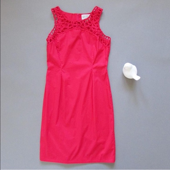 Julian Taylor Sheath Dress with Cutout Collar