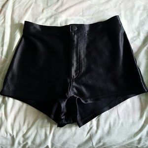 Black AA Disco Shorts