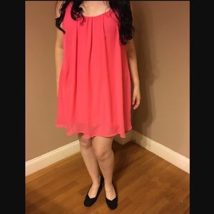 $ Negotiable Sparkle & Fade Pink Open Back Trapeze