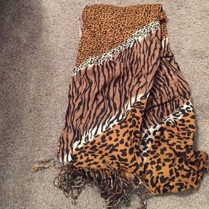 Animal print scarf