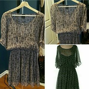 Ella moss gray paisley dress!