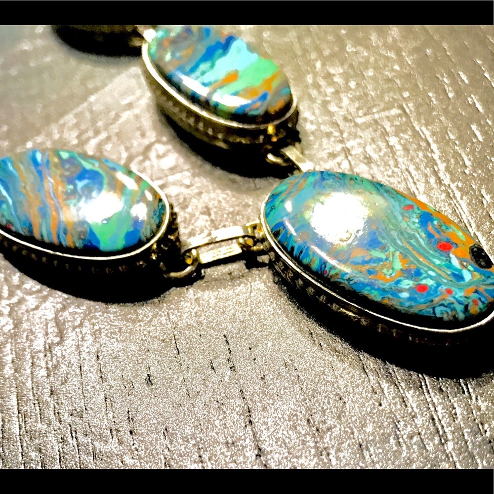 Gorgeous Rainbow Calsilica Necklace!