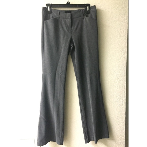 Gray fitted slacks