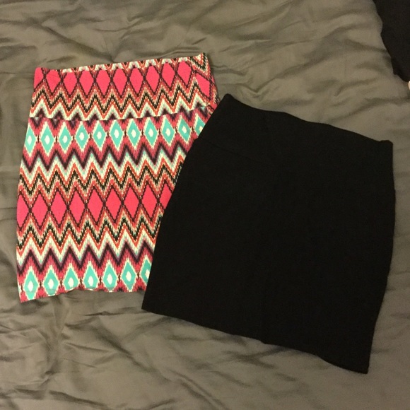 Two mini skirts