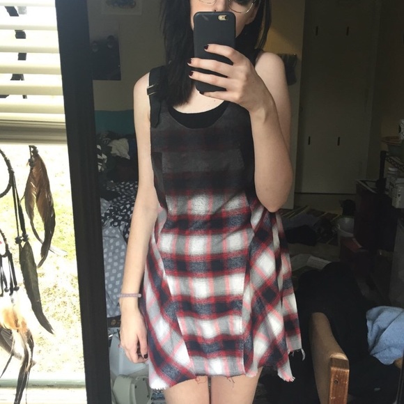 UNIF downer plaid dress