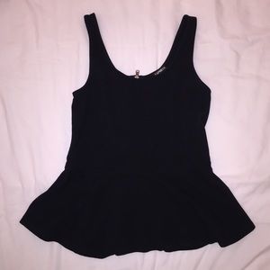 Express black peplum top