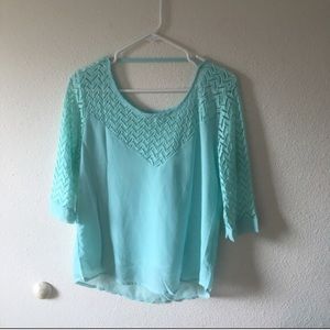 Adorable never worn mint top M/L.
