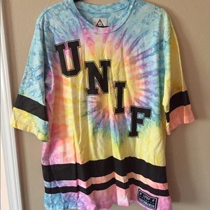 UNIF tie dye don't play tee