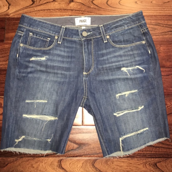 Boyfriend denim shorts