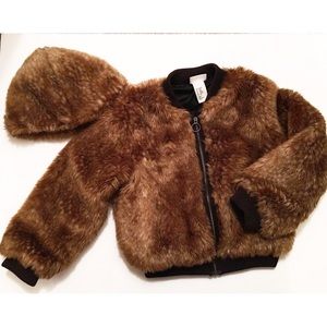 H&M UNICEF Collection Kids Faux Fur Jacket Set