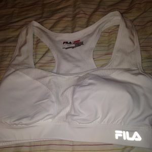 White Fila Sports Bra