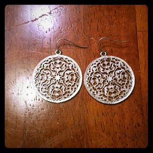 Silver Bangle Earrings