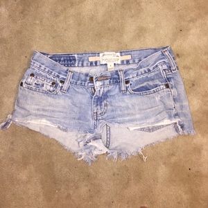 Abercrombie and Fitch Jean booty shorts