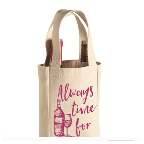 SOLD OUT🍷PADDED & W/ DIVIDER "WINE" TOTE! - Picture 4 of 4
